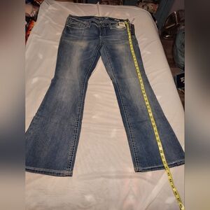 Seven 7 Classic Blue Women's Jeans Boy Cut 14 NWT